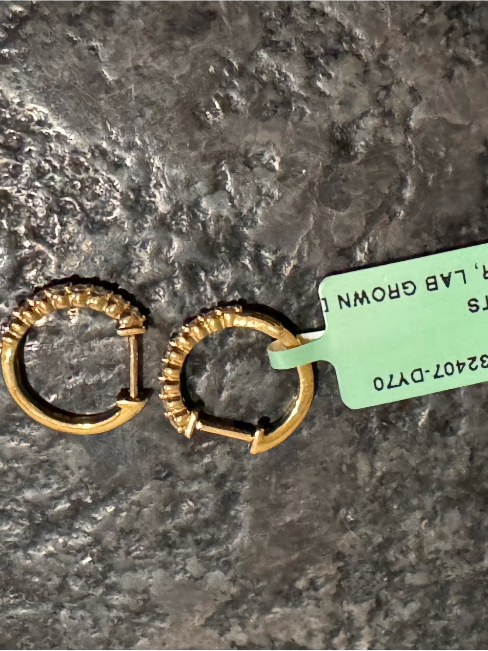 Lab grown diamond hoops - Women Jewelry